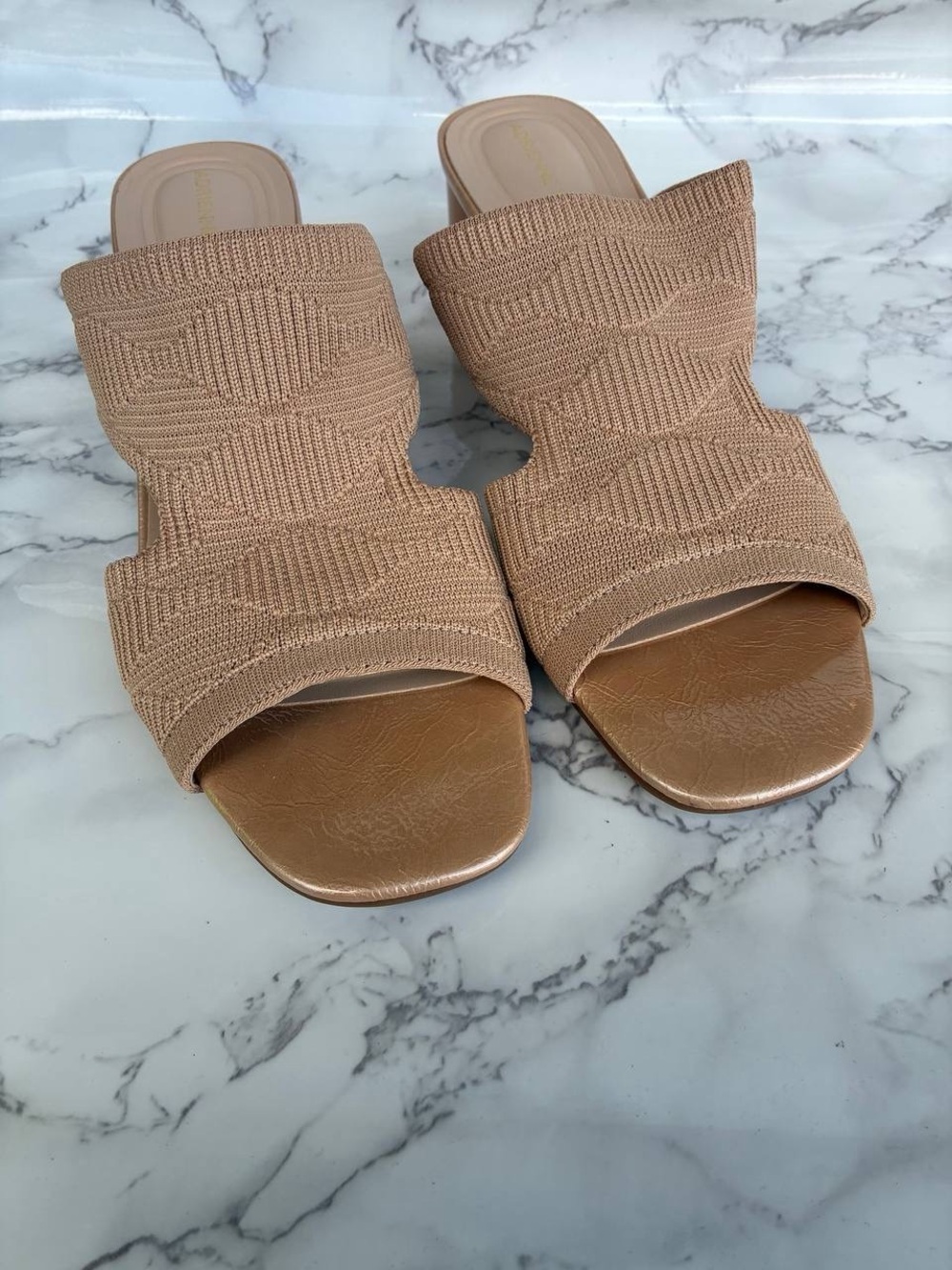 Women’s Adrienne Vittadini Axim Sandal BGEPRL-SK Stretch Knit US Size 9,5M